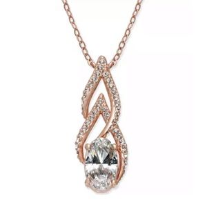 Eliot danori Rose Crystal & Pavé Pendant Necklace